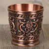 20ml Ethnic Style Alloy Embossed Small Wine Cup White Wine One Shot Glass Chinese Wedding Love Shot Wine Cup